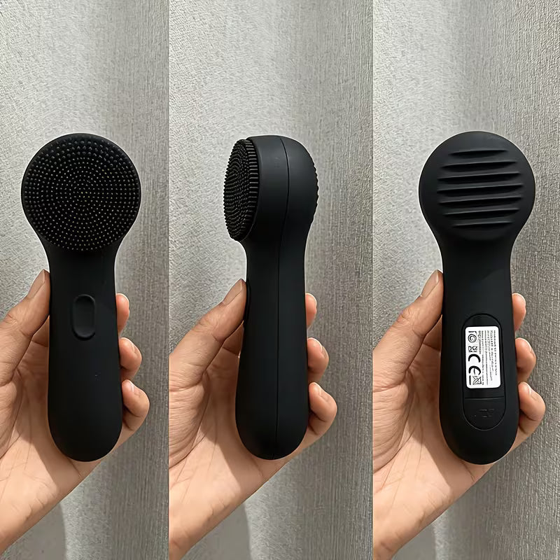 Electric Silicone Facial Cleansing Brush – 3 Speed, Waterproof & Rechargeable