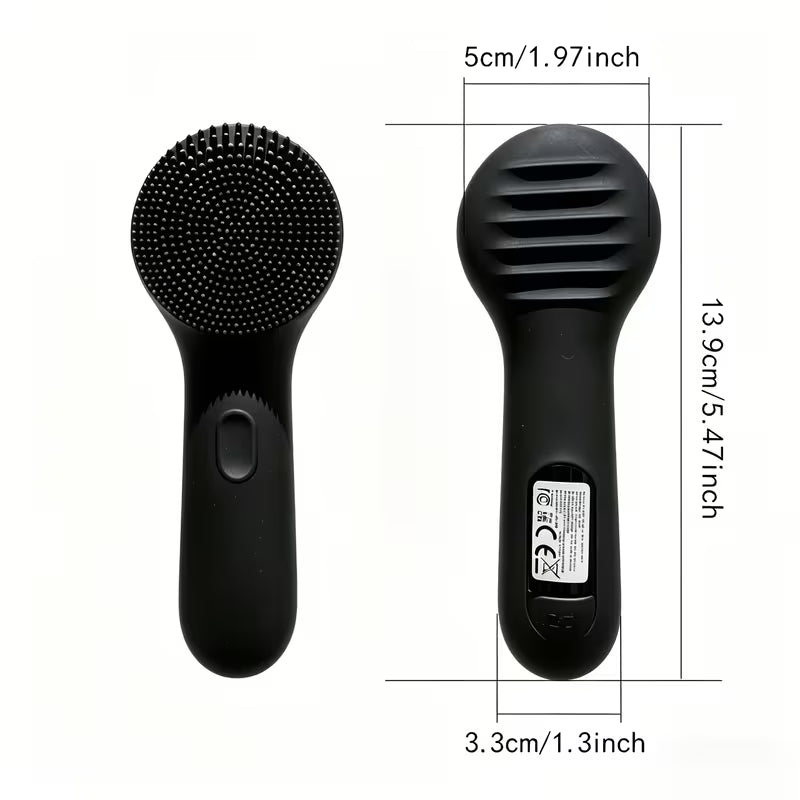 Electric Silicone Facial Cleansing Brush – 3 Speed, Waterproof & Rechargeable