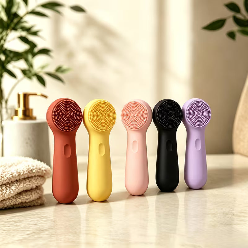 Electric Silicone Facial Cleansing Brush – 3 Speed, Waterproof & Rechargeable