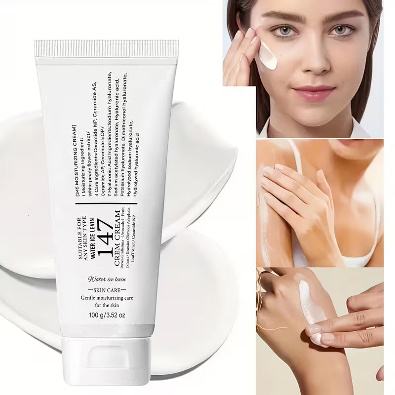 147 Ceramide & Hyaluronic Acid Moisturizing Cream – Hydrating Skin Care | 100g