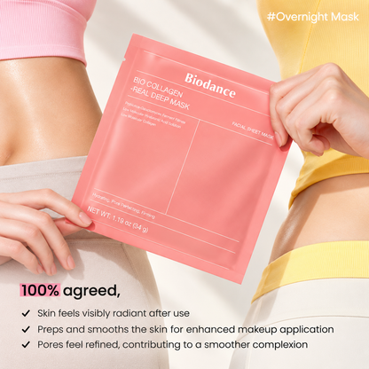 Biodance Bio Collagen Real Deep Mask – Pack of 4 Sheets | Hydrating & Firming
