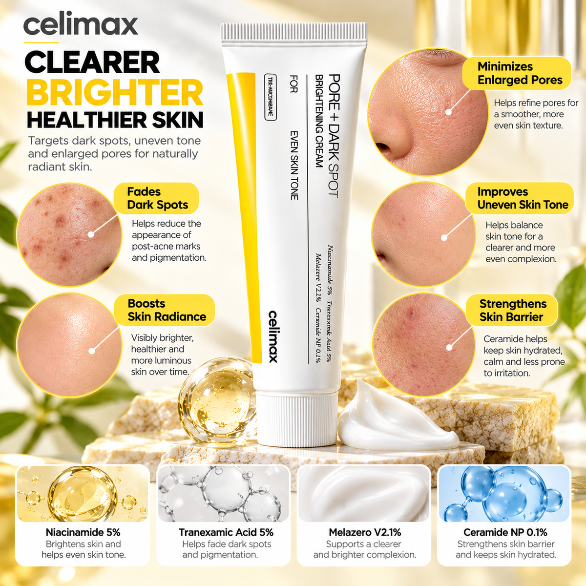 Celimax Pore + Dark Spot Brightening Cream 35ml