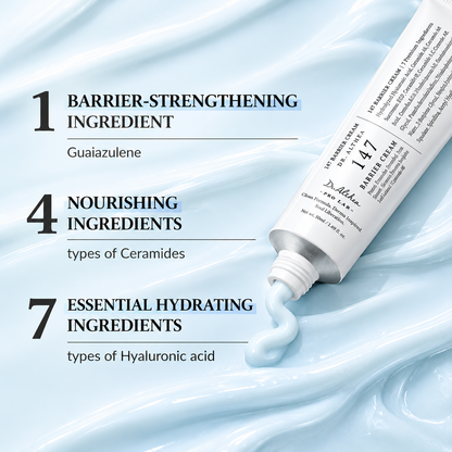 Dr. Althea 147 Barrier Cream – Azulene & Ceramide Skin Barrier Repair Moisturizer, 50ml