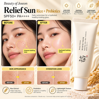 Beauty of Joseon Relief Sun: Rice + Probiotics SPF50+ PA++++ Sunscreen – 50ml