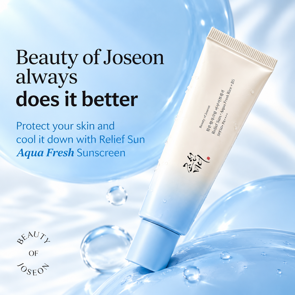 Beauty of Joseon Relief Sun Aqua-Fresh Rice + B5 Sunscreen SPF 50+ PA++++