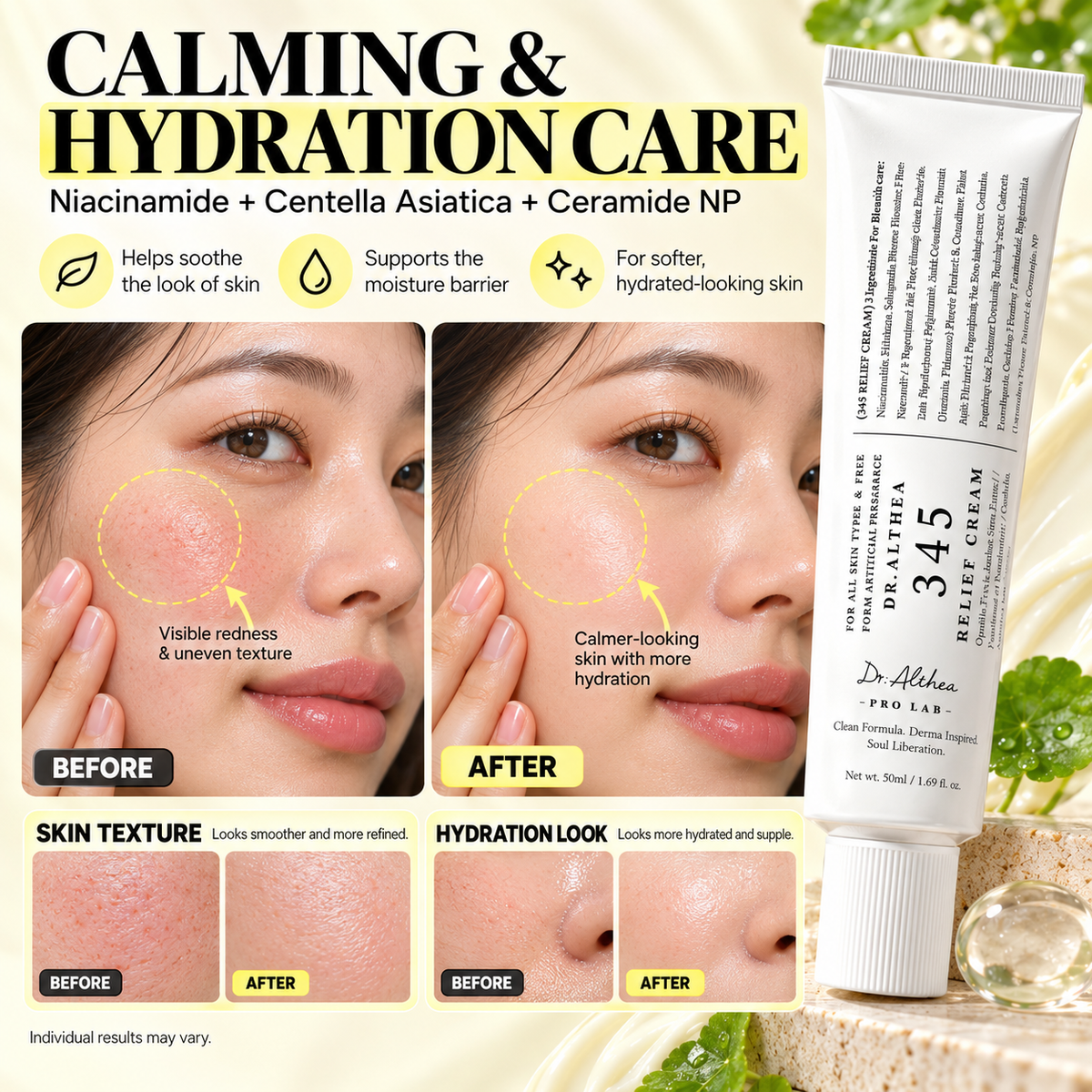 Dr. Althea 345 Relief Cream – Blemish Care & Skin Barrier Repair (50ml)