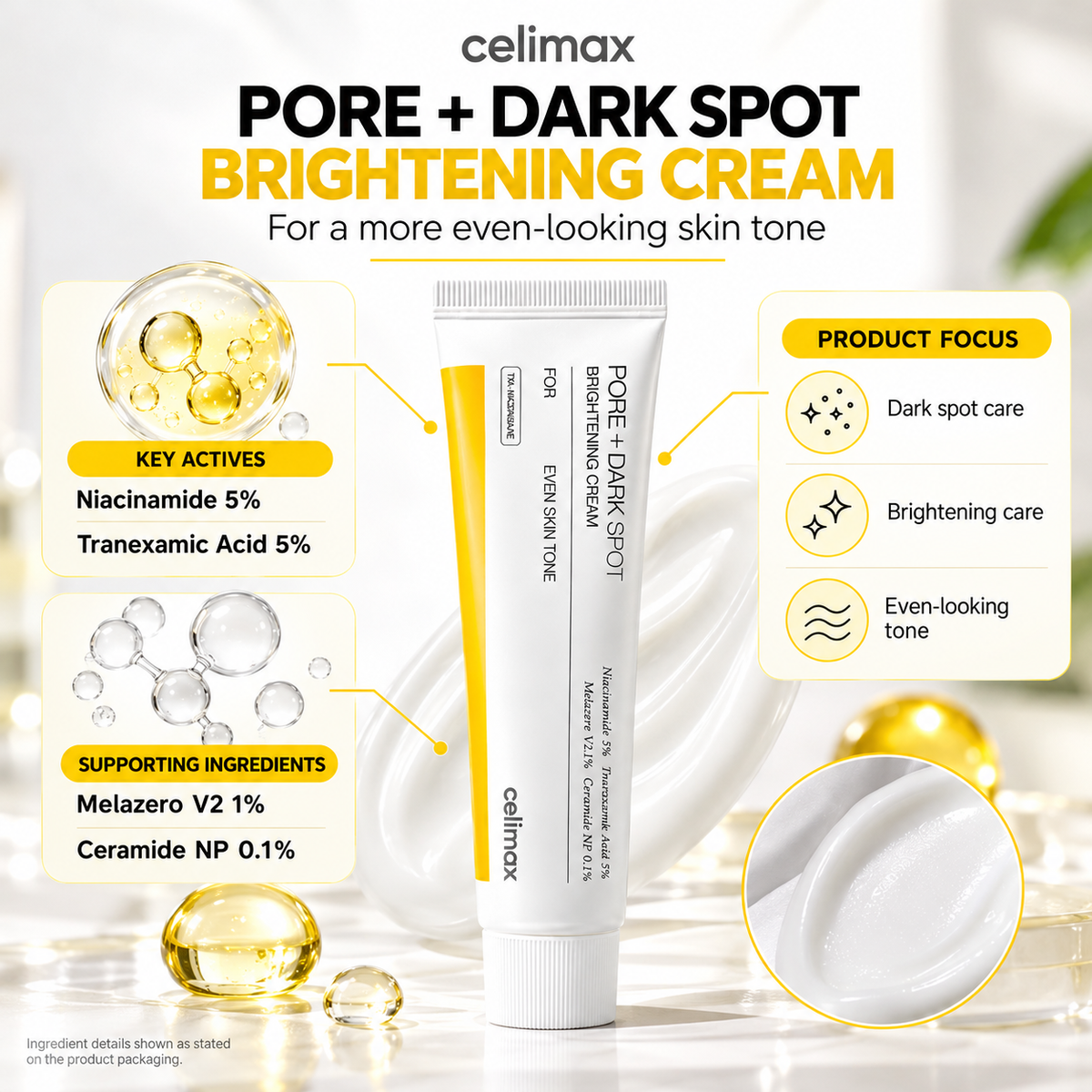 Celimax Pore + Dark Spot Brightening Cream 35ml