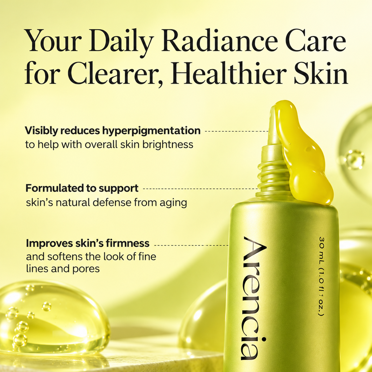 Arencia Vitamin C Booster Shot Face & Eye Cream Moisturizer – 30ml