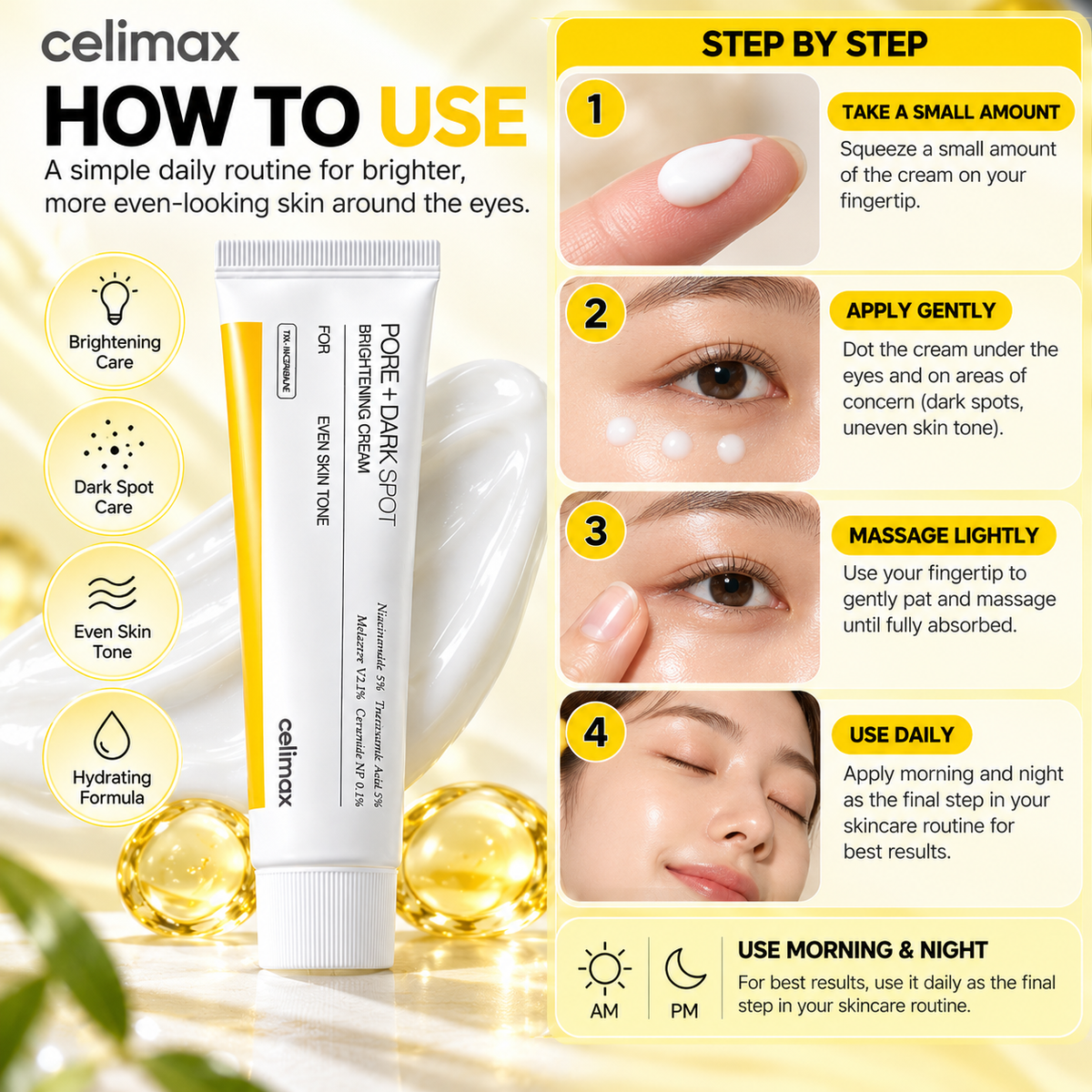 Celimax Pore + Dark Spot Brightening Cream 35ml