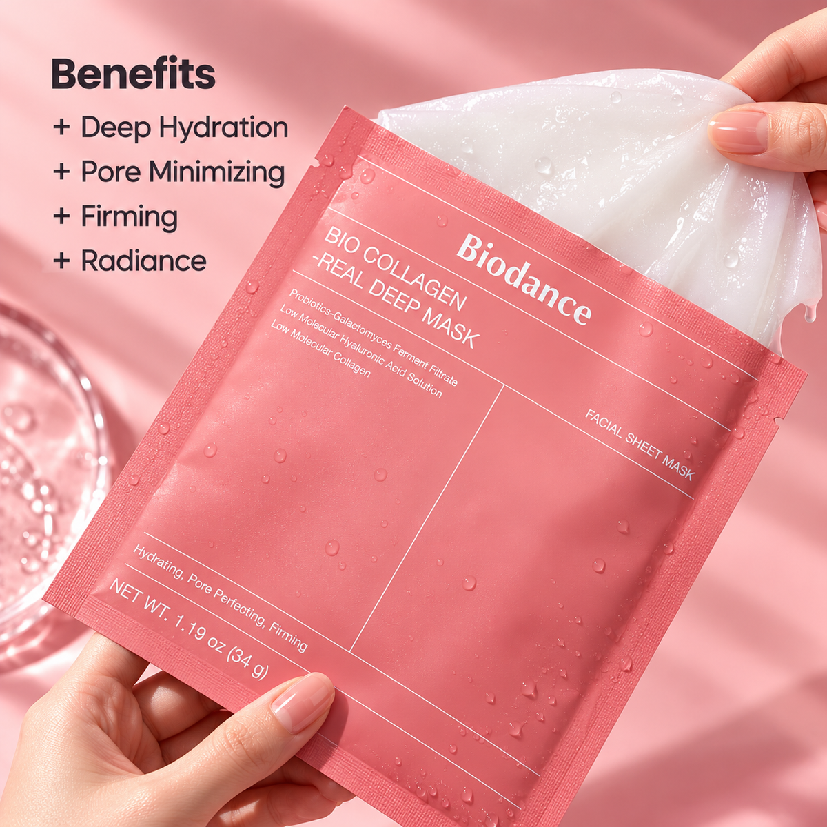 Biodance Bio Collagen Real Deep Mask – Pack of 4 Sheets | Hydrating & Firming
