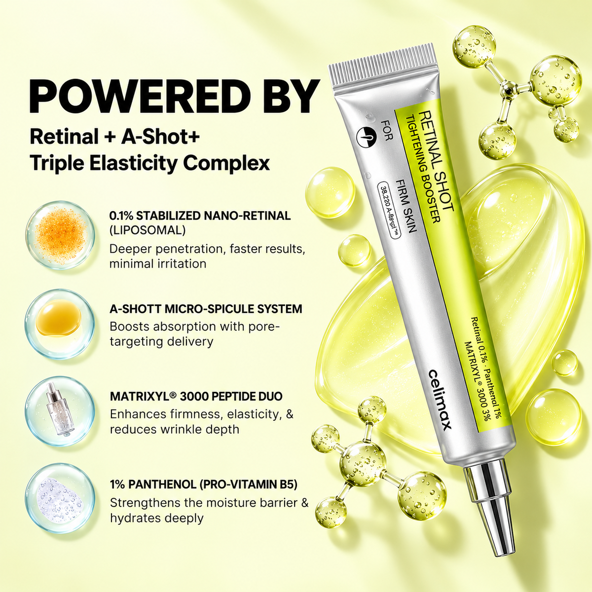 Celimax Retinal Shot Tightening Booster 20ml – Anti-Aging & Pore Care