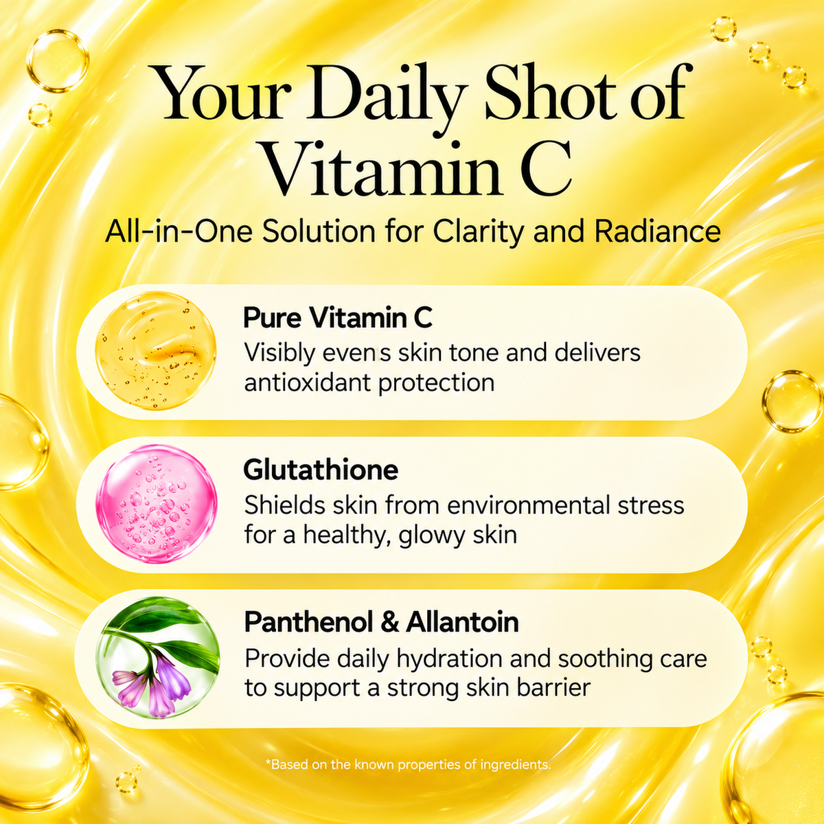 Arencia Vitamin C Booster Shot Face & Eye Cream Moisturizer – 30ml