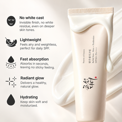 Beauty of Joseon Relief Sun: Rice + Probiotics SPF50+ PA++++ Sunscreen – 50ml