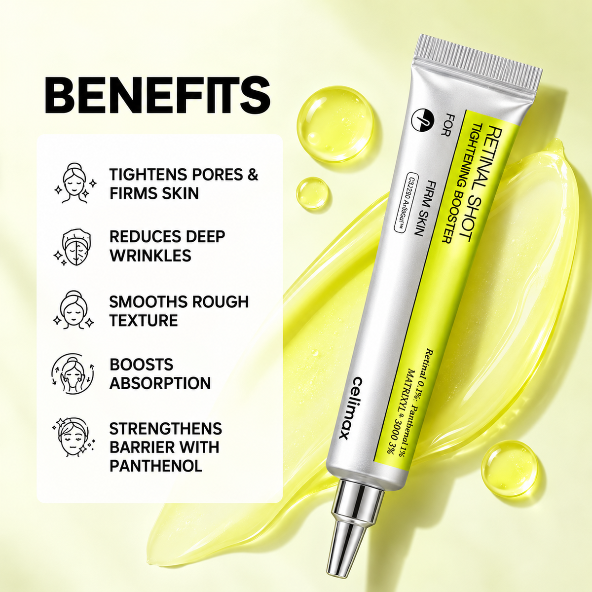 Celimax Retinal Shot Tightening Booster 20ml – Anti-Aging & Pore Care